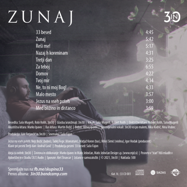 CD | Skupina 3in30 | Zunaj - Image 3